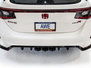 Honda Civic Type R Performance Exhaust - AWE Tuning - Cat Back Touring - Triple Diamond Black - `23-`27